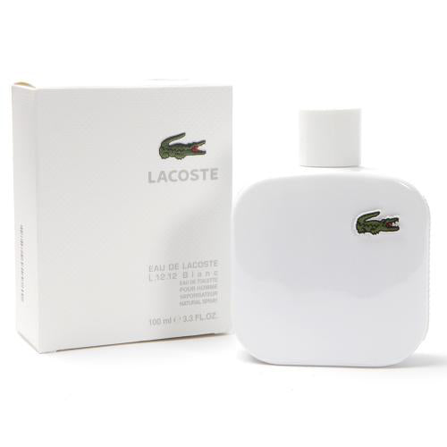 LACOSTE L.12.12 EAU BLANC (WHITE) MEN 3.4 OZ. EDT SP