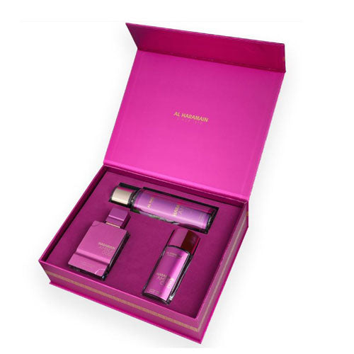 SET AL HARAMAIN AMBER OUD ULTRA VIOLETA WOMEN EDITION GIFT ( 3 PC )2.5 OZ EDP SP /1.2 OZ EDP /BODY MIST