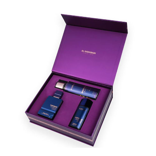 SET AL HARAMAIN AMBER OUD DUBAI NIGTH UNISEX EDITION GIFT ( 3 PC )2.5 OZ EDP SP /1.2 OZ EDP /BODY MIST