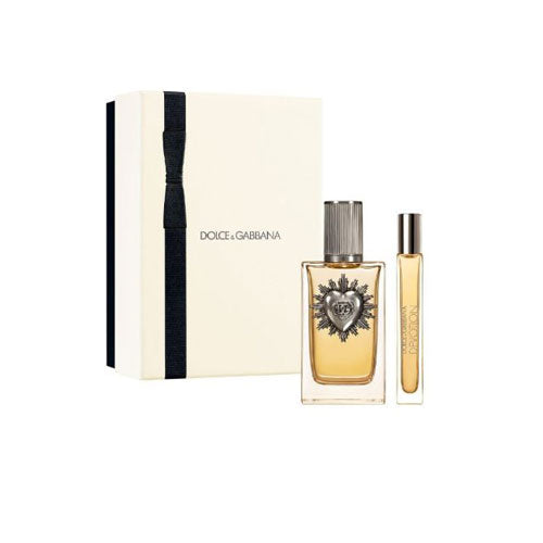 SET DOLCE & GABANNA DEVOTION MEN ( 2 PC ) 3.4 OZ EDP SP / 0.34 OZ EDP SP