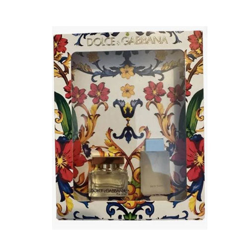 MINI SET DOLCE & GABBANA WOMEN ( 2 PC )THE ONE 0.17 OZ EDP SP / LIGTH BLUE 0.15 EDT SP