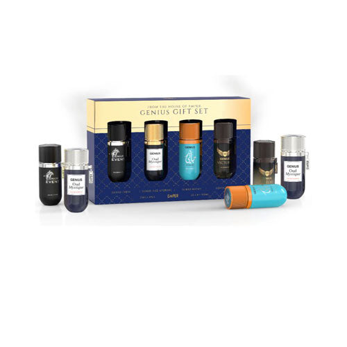SET EMPER GENIUS MEN ( 4 PC ) EVENT,OUD MYSTIQUE,HAYATI,VICTORY 0.845 OZ EDP SP