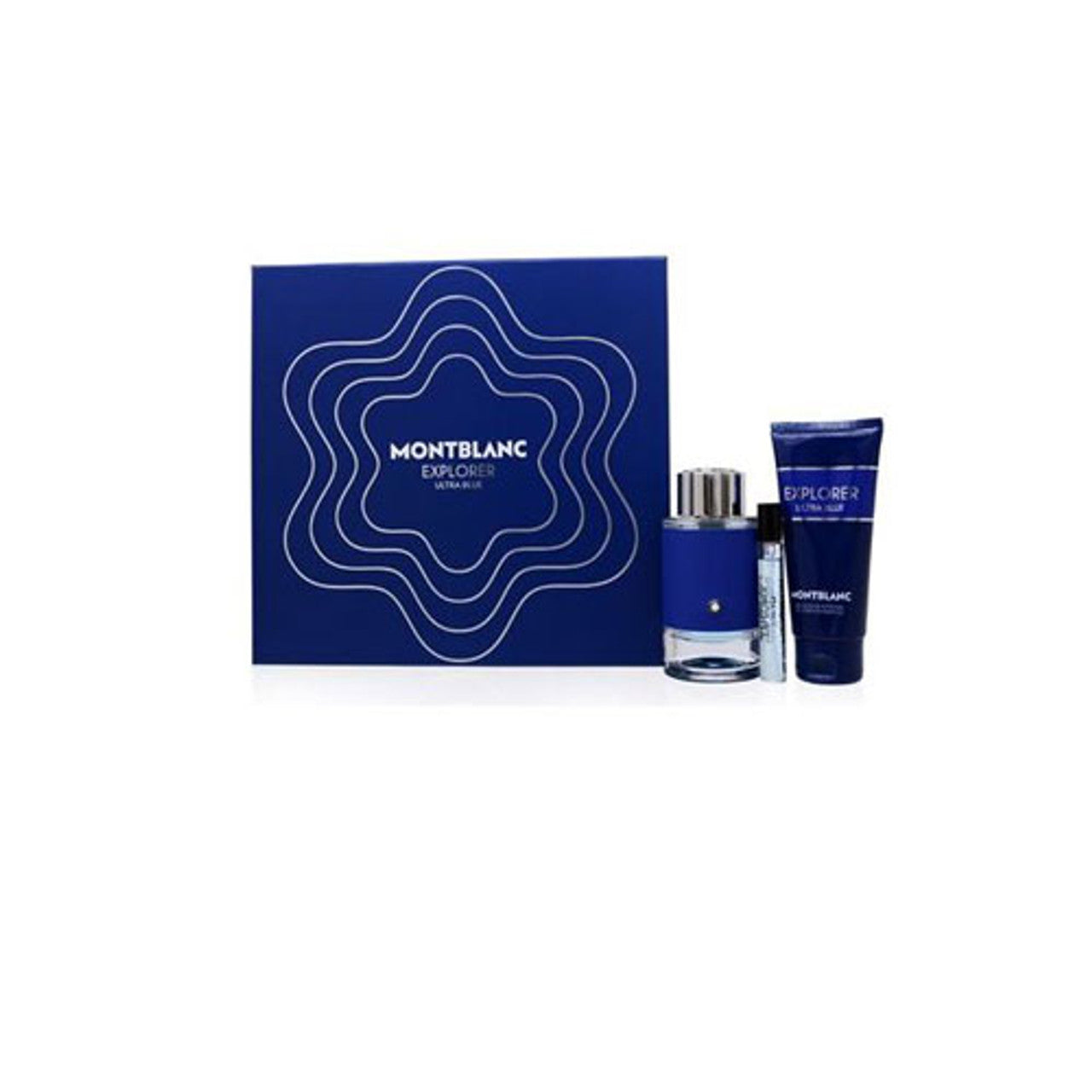 SET MONT BLANC EXPLORER ULTRA BLUE MEN ( 3 PC )3.3 OZ EDP SP /0.25 OZ EDP SP/ 3.4 OZ SHOWER GEL