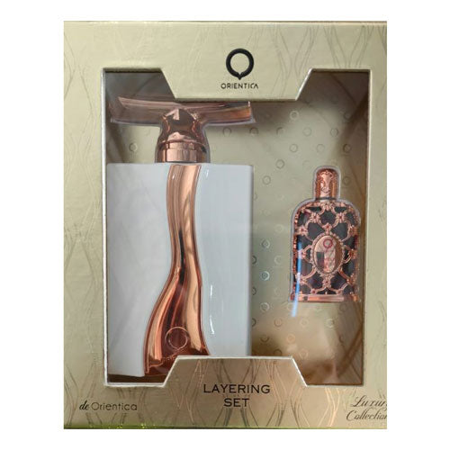 SET ORIENTICA ( 2 PC ) FLEUR DE ORIENTICA 3.0 OZ EDP SP / LUXURY COLLECTION AMBER ROUGE 0.25 OZ EDP SP