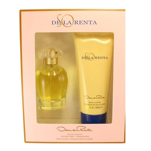 SET OSCAR DE LA RENTA SO WOMEN ( 2 PC )3.4 OZ.EDT SP /4.2 OZ FRAGANCE MIST