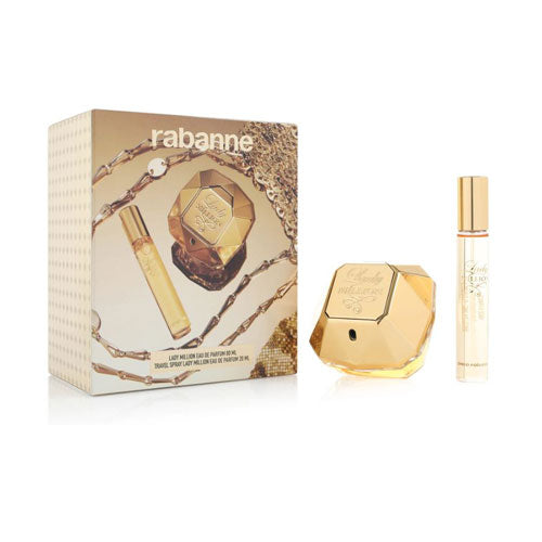 SET PACO RABANNE 1-MILLION WOMEN ( 2 PC ) 2.7 OZ EDP SP/ 0.74 OZ EDP SP