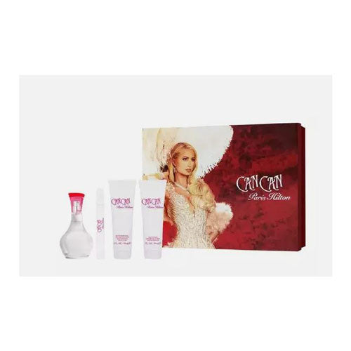 SET PARIS HILTON CAN CAN WOMEN ( 4 PC ) 3.4 EDP SP/0.34 OZ EDP SP / 3.0 OZ BL / 3.0 OZ SG