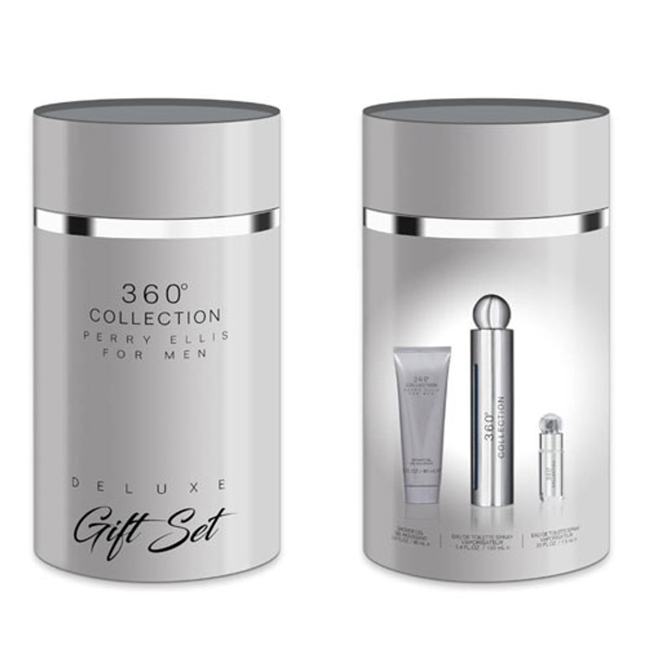 SET PERRY ELLIS COLECCIÓN 360 PARA HOMBRE ( 3 PIEZAS ) 3.4 OZ EDT SP / 3.0 OZ SG /0.25 OZ EDT SP