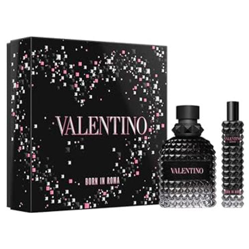 SET VALENTINO UOMO BORN IN ROMA (2 PC ) 3.4 OZ EDT SP /0.34 OZ EDT SP
