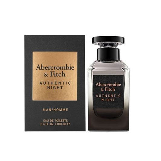 ABERCROMBIE &FITCH AUTHENTIC NIGHT MEN 3.4 OZ. EDT