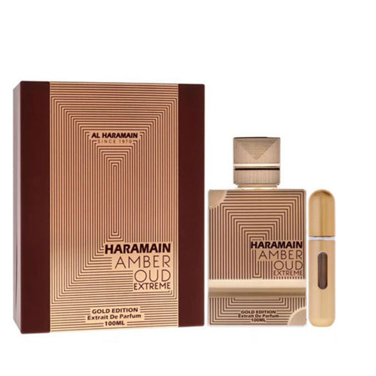 AL HARAMAIN AMBER OUD GOLD EDITION EXTRAIT DE PARFUM 3.4 OZ /ADDITIONAL ATOMIZER