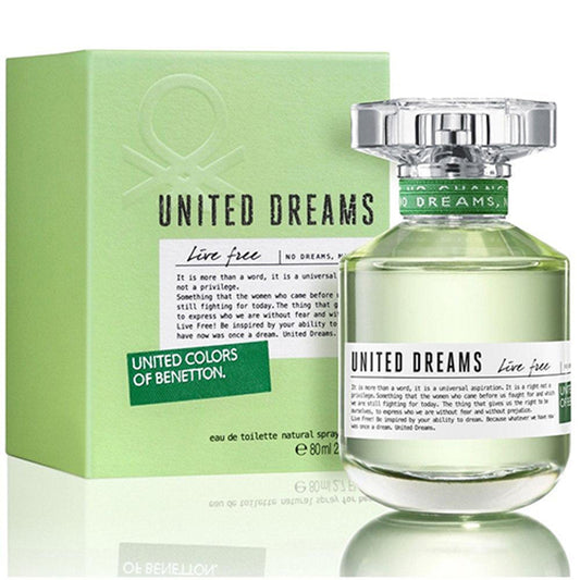 BENETTON UNITED DREAM LIVE FREE WOMAN 2.7 OZ EDT