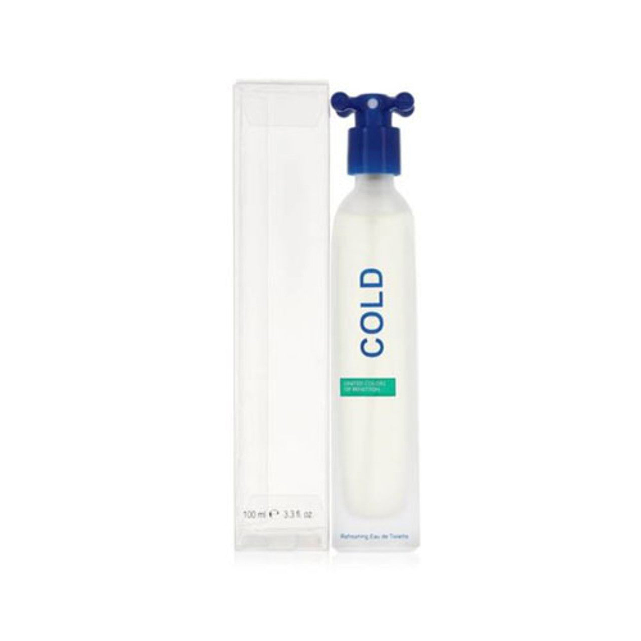 BENETTON COLD MEN 3.4 OZ EDT SP CLEAR BOX