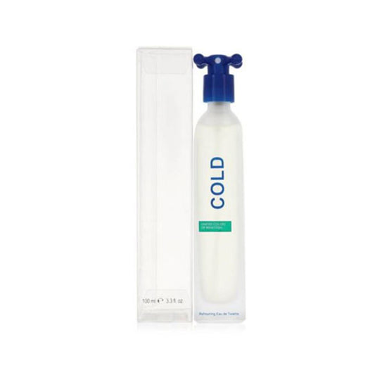 BENETTON COLD MEN 3.4 OZ EDT SP CLEAR BOX