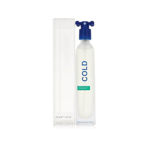 BENETTON COLD MEN 3.4 OZ EDT SP CLEAR BOX