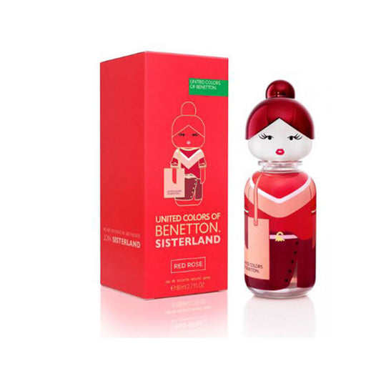 BENETTON SISTERLAND RED ROSE WOMEN 2.7 OZ. EDT SP