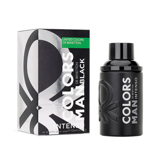 BENETON COLORS BLACK INTENSE MEN 3.4 OZ.EDP SP