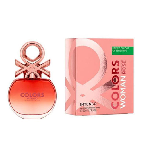 BENETON COLORS ROSE INTENSE WOMEN 2.7 OZ. EDP SP