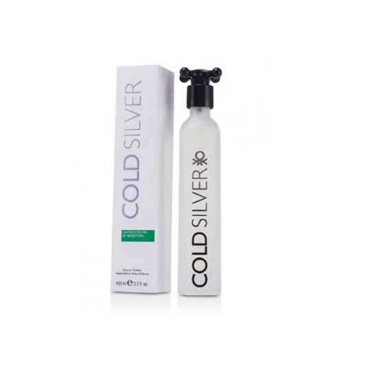 BENETTON COLD SILVER MEN 3.4 OZ EDT SP