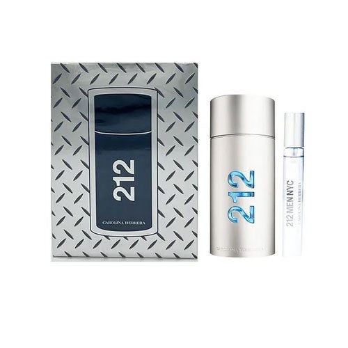 SET CAROLINA HERRERA 212 MEN ( 2 PC ) 3.4 OZ EDT SP / MINI