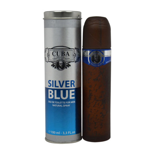 CUBA SILVER BLUE MEN 3.4 OZ. EDT SPRAY