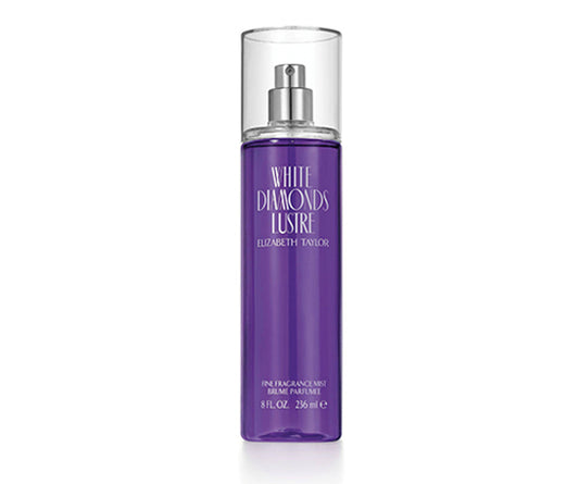 BODY MIST WOMEN ELIZABETH TAYLOR WHITE DIAMONDS LUSTRE 8.0 OZ.