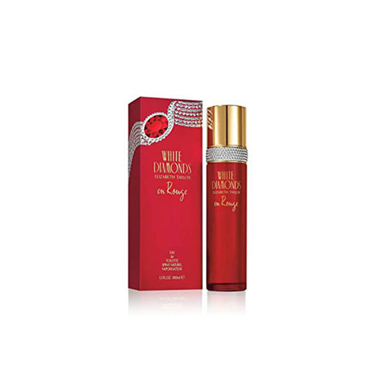 ELIZABETH TAYLOR WHITE DIAMOND EN ROUGE WOMEN 3.4 OZ. EDT SP