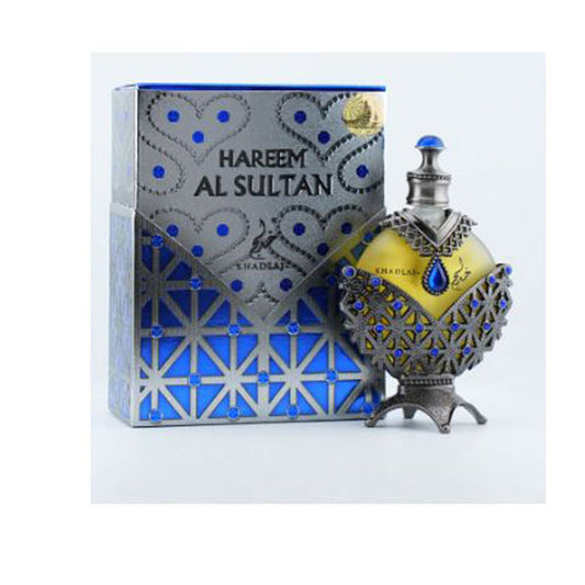 KHADLAJ HAREEM SULTAN ANTIQUE SILVER UNISEX CONCENTRATED OIL PERFUME1.18 OZ