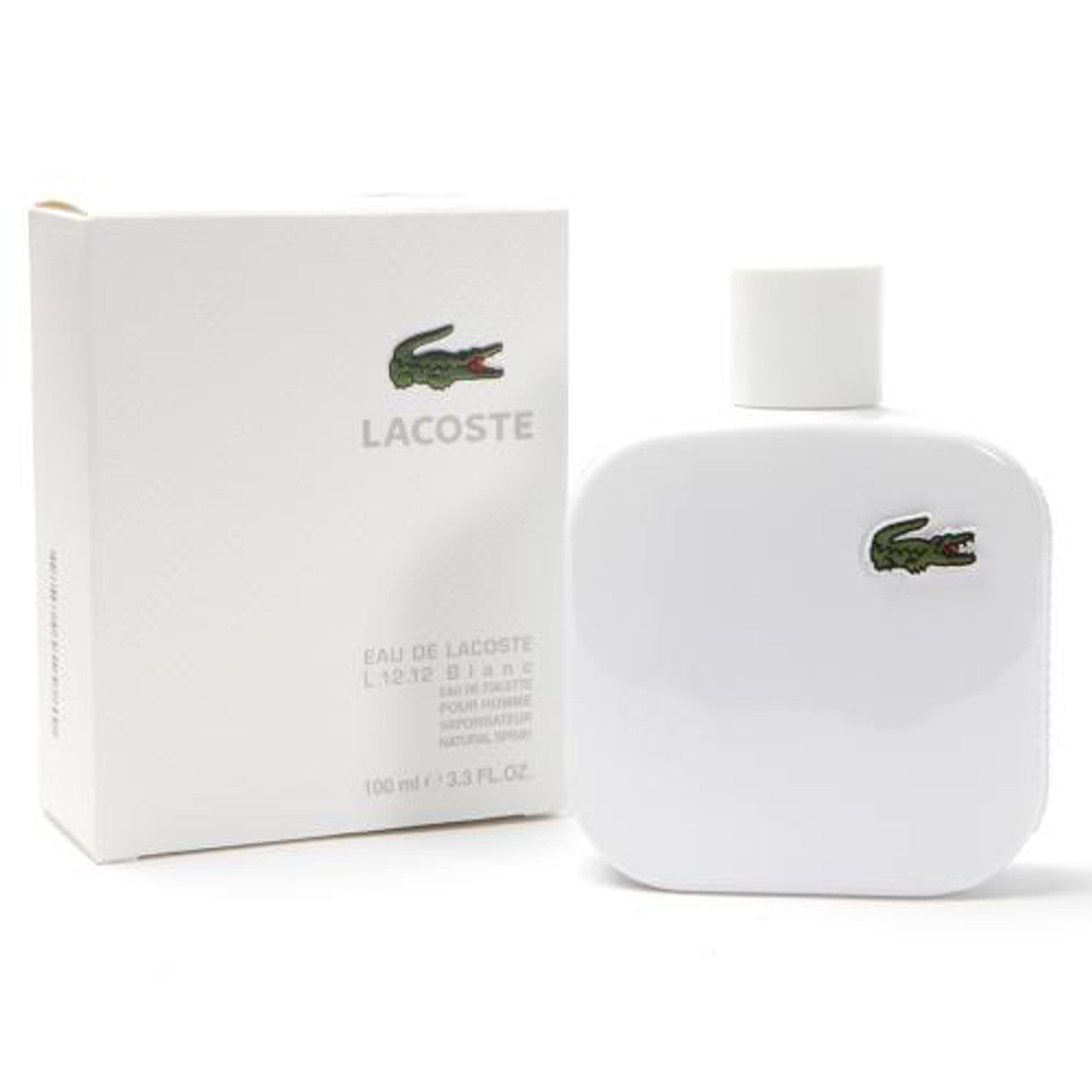 LACOSTE L.12.12 EAU BLANC (WHITE) MEN 3.4 OZ. EDT SP