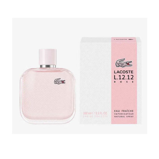 LACOSTE L.12.12 ROSE EAU FRAICHE WOMEN 3.4 OZ EDT SP