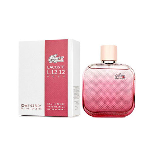 LACOSTE L.12.12 ROSE EAU INTENSE WOMEN 3.4 OZ EDT SP ( NEW UPC )