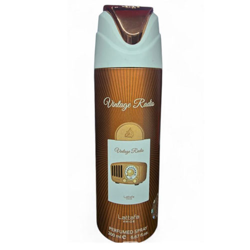 BODY SPRAY LATTAFA PRIDE VINTAGE RADIO UNISEX 6.7 OZ SP