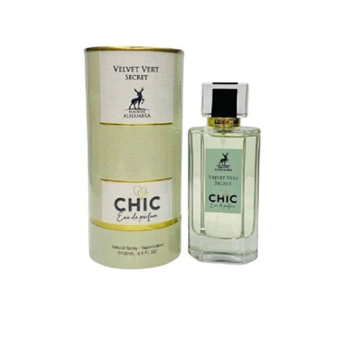 MAISON ALHAMBRA CHIC VELVET VERT SECRET WOMEN 3.4 OZ EDP SP