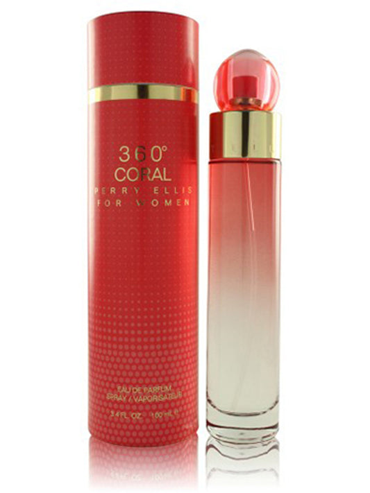 PERRY ELLIS 360 CORAL WOMEN 3.4 OZ. EDP SP