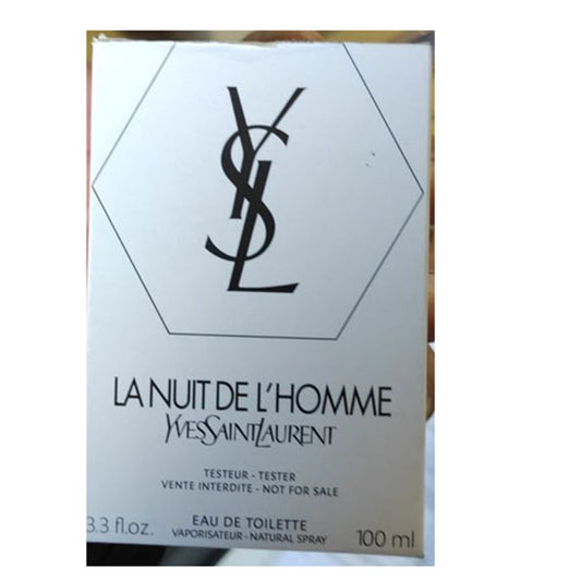 TESTER YVES SAINT LAURENT LA NUIT DE L'HOMME 3.3 OZ EDT SP