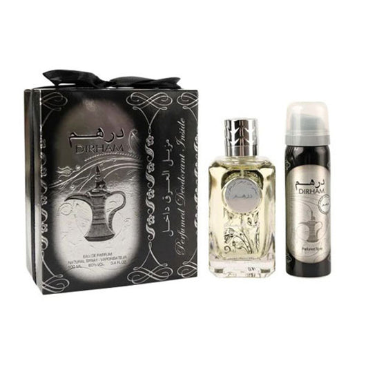 SET ARD AL ZAAFARAN DIRHAM MEN ( 2 PC ) 3.4 OZ EDP SP/DEO