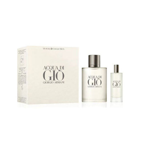 SET ARMANI ACQUA GIO MEN ( 2 PC ) 3.4 OZ EDT SP / MINI