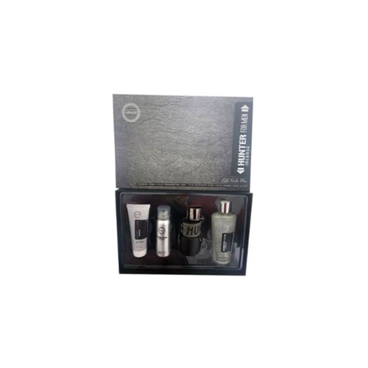 SET ARMAF HUNTER INTENSE MEN ( 4 PC SET ) 3.4 OZ EDT / 3.4 OZ S/G / 1.7 OZ BS / 8.4 OZ SHAMPOO