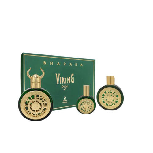SET BHARARA VIKING DUBAI UNISEX (3 PC) GIFT 3.4 PARFUM SPRAY
