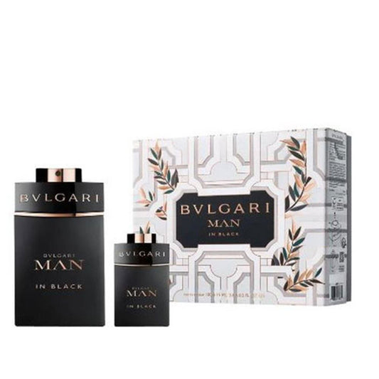 SET BVLGARI MAN IN BLACK MEN ( 2 PC )3.4 OZ EDP SP /0.50 OZ EDP SP
