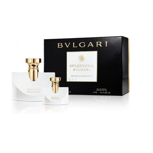 SET BVLGARI SPLENDIDA PATCHOULI TENTATION WOMEN ( 2 PC ) 3.4 OZ EDP SP / 0.50 OZ EDP SP