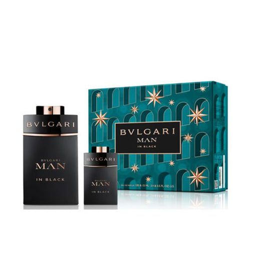 SET BVLGARI MAN IN BLACK ( 2 PC ) 3.4 OZ EDP SP / 0.50 OZ EDP SP