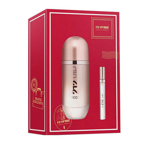 SET CAROLINA HERRERA 212 VIP ROSE WOMEN (2 PC ) 2.7 OZ EDP SP / 0.34 OZ EDP SP