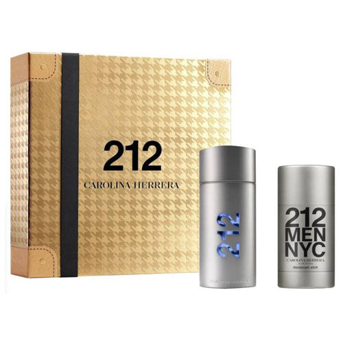 SET CAROLINA HERRERA 212 MEN (2 PC )3.4 OZ EDT SP /2.3 OZ DEO STICK
