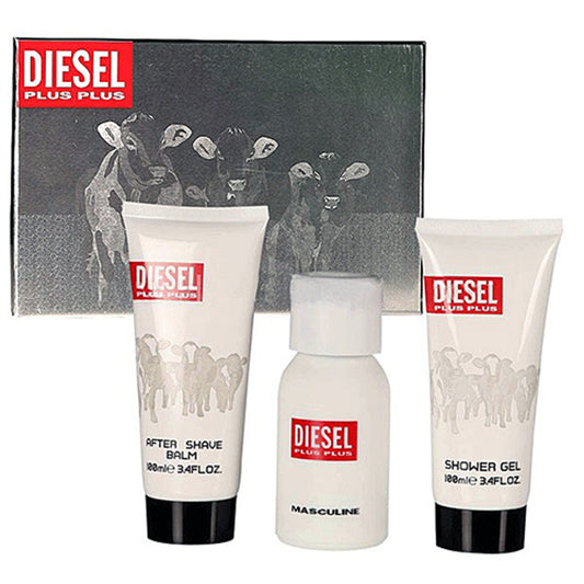 SET DIESEL PLUS PLUS MEN 3PC SET 2.5 EDT + 2.5 DEO+1.0 EDT