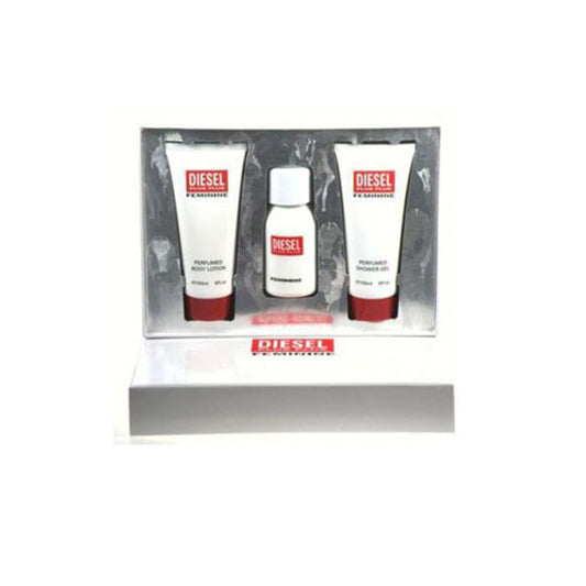 SET DIESEL PLUS PLUS WOMEN ( 3 PC ) 2.5 OZ EDT SP / 3.4 OZ BL / 1.0 OZ EDT SP