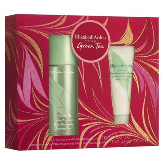 SET ELIZABETH ARDEN TEA WOMEN ( 2 PC ) 3.3 OZ EDP SP/ 3.3 OZ HONEY DROPS B/C