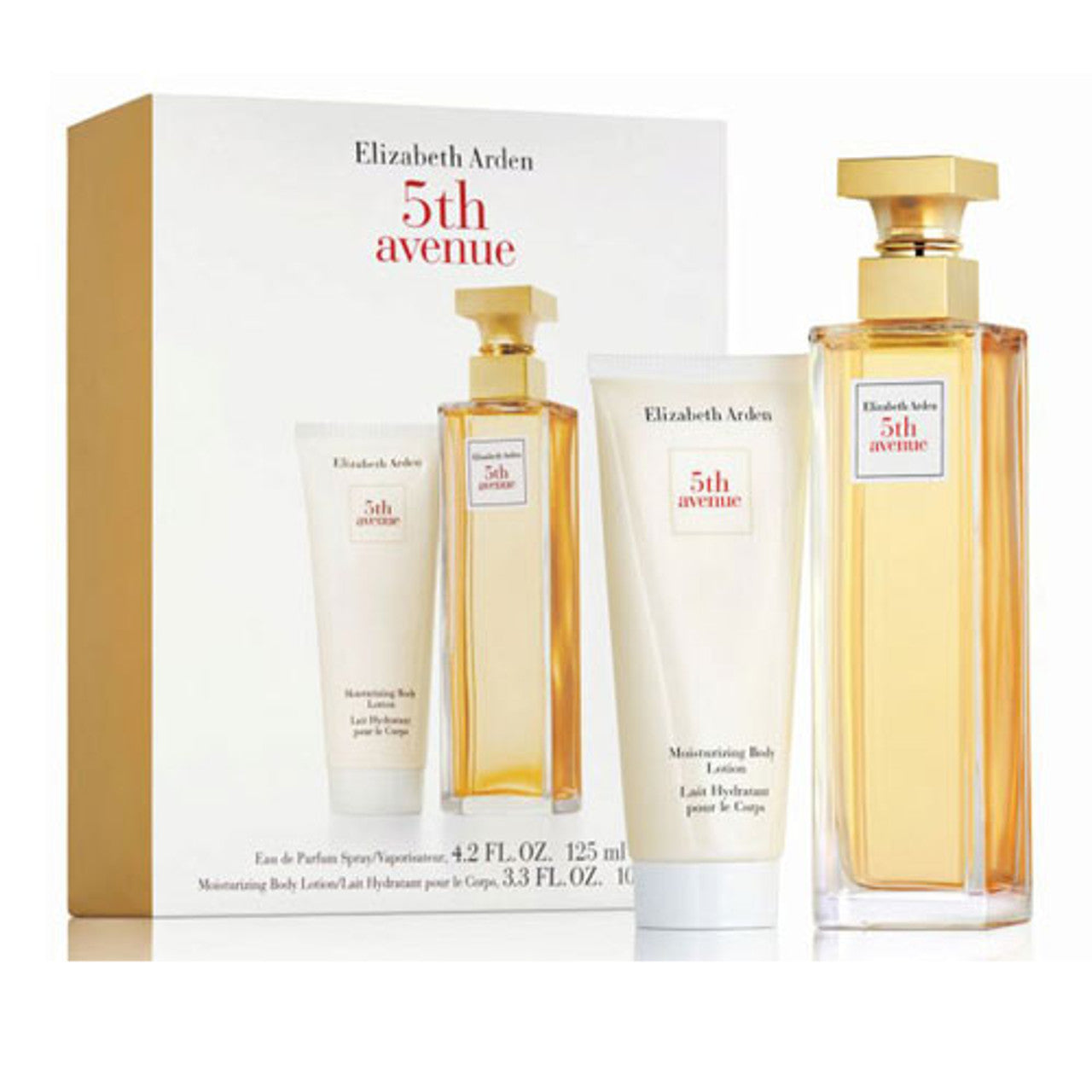 SET ELIZABETH ARDEN 5TH AVE WOMEN ( 2 PC ) 4.2 OZ EDP SP /3.3 OZ BODY LOTION