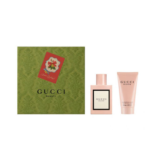 SET GUCCI BLOOM 2 PC 1.6 OZ. EDP / 1.6 OZ. BL
