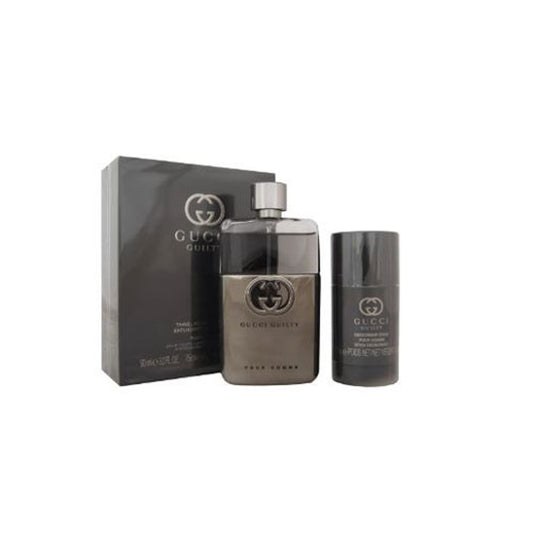 SET GUCCI GUILTY MEN ( 2 PC )3.0 OZ EDT / 2.5 OZ DEO STICK